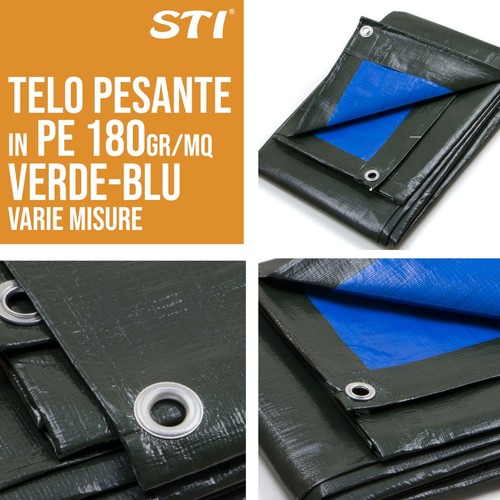 Telo pesante occhiellato - pesante, verde